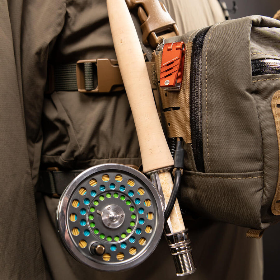fly fishing rod belt holder Fly Rod Holder – SG-FIELDCORE
